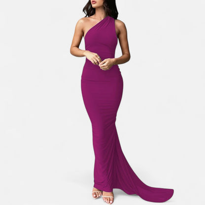 Immacolina | Occasion-Ready Maxi One-Shoulder Shape Dress
