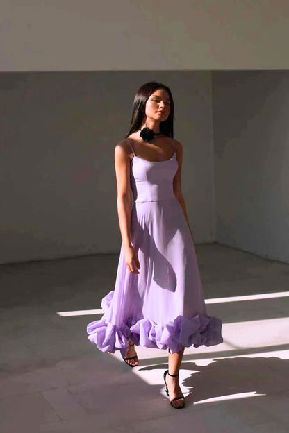 Fioralisa | Weekend Ruffled Hem Piece Dress