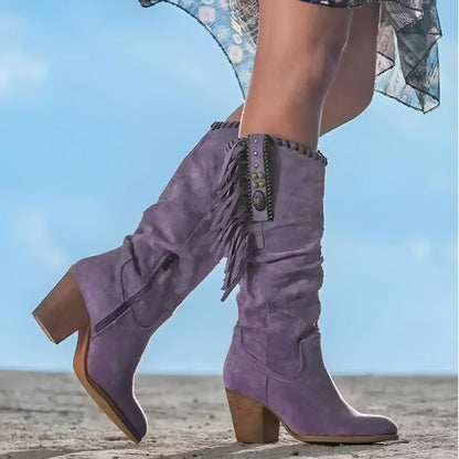 Clementine | Weekend Fringe Chunky-Heel Support Boot