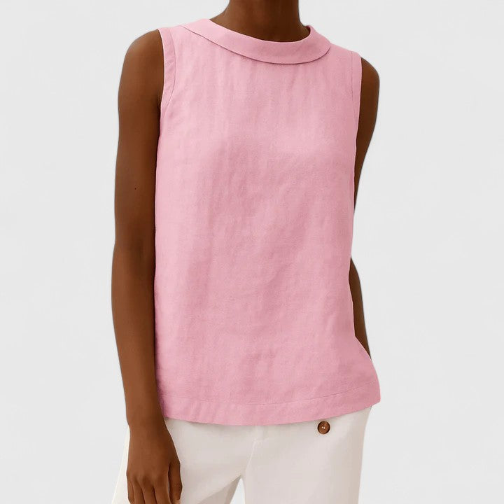 Alesia | Everyday Lightweight Sleeveless Silhouette Top