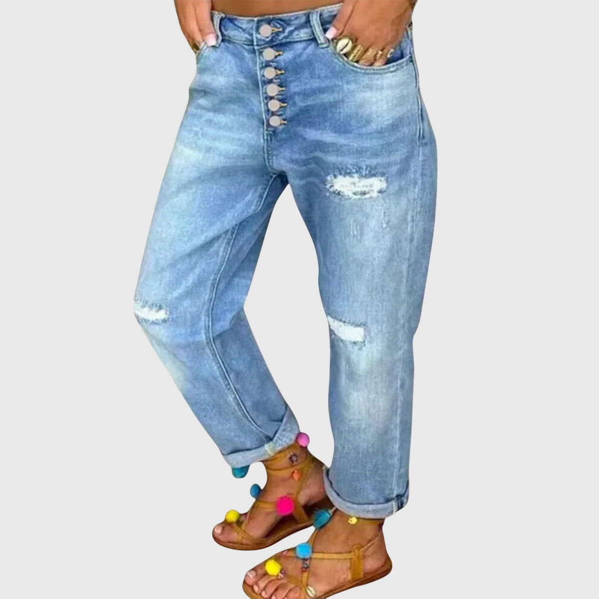 Adelgonda | All-Day Baggy Stretch Jeans