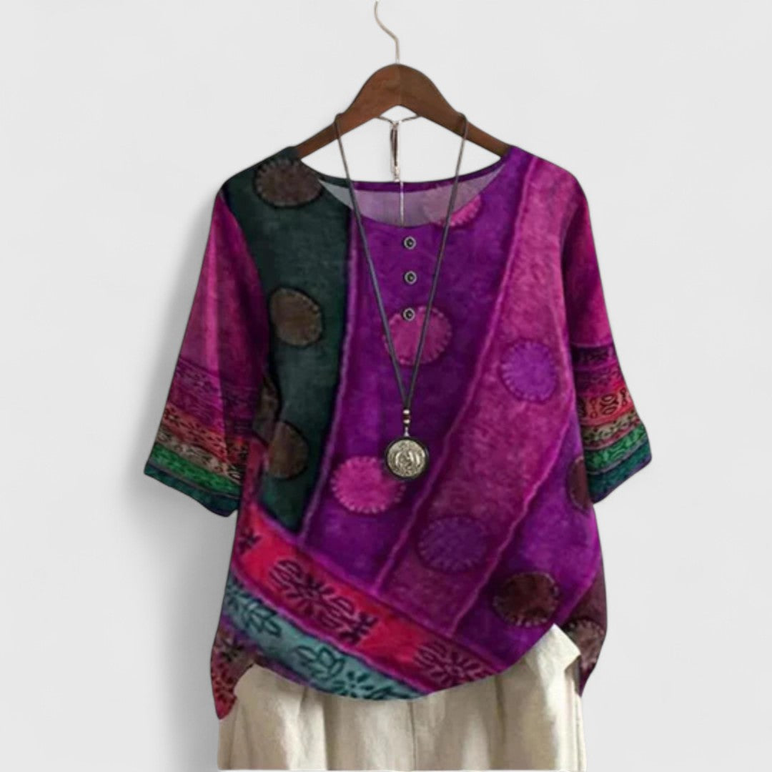 Alessa | Weekend Oversized Boho Silhouette Top