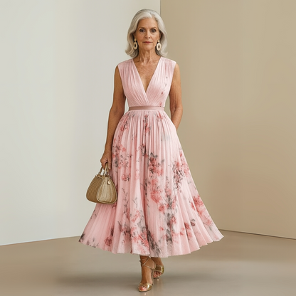 Scarlett | Resort V-Neck Summer Finish Dress