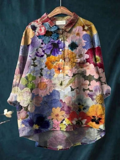 Paulette | Feminine Floral romantic Finish Blouse