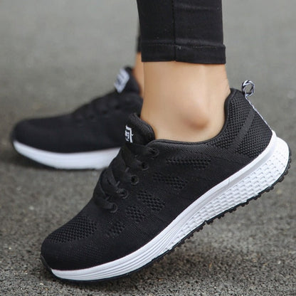Celine | Walk-Friendly Lightweight Lace-Up Cushioning Sneaker