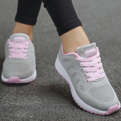 Celine | Walk-Friendly Lightweight Lace-Up Cushioning Sneaker