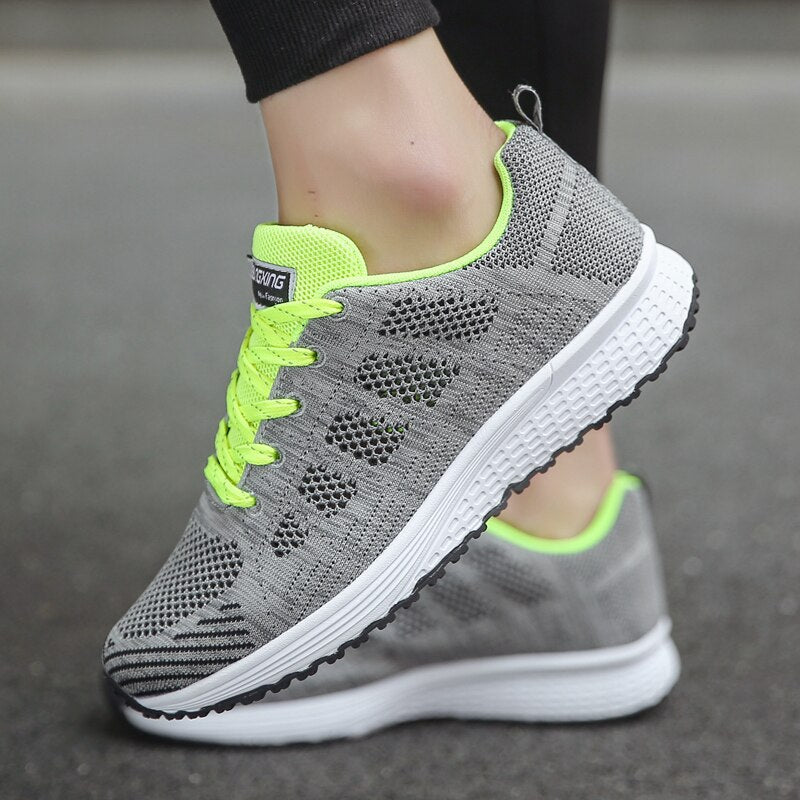 Celine | Walk-Friendly Lightweight Lace-Up Cushioning Sneaker