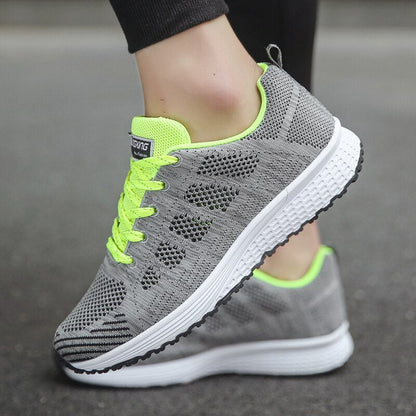 Celine | Walk-Friendly Lightweight Lace-Up Cushioning Sneaker