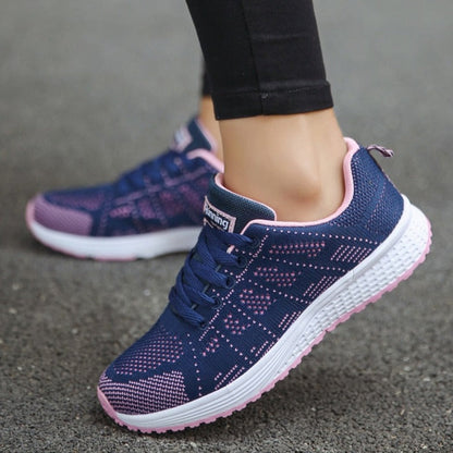 Celine | Walk-Friendly Lightweight Lace-Up Cushioning Sneaker