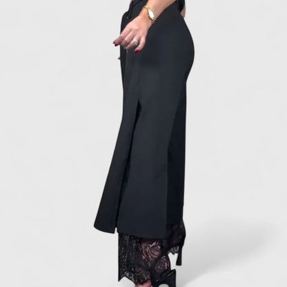 Madonna | Office-Ready Wide-Leg Lace Shape Pants