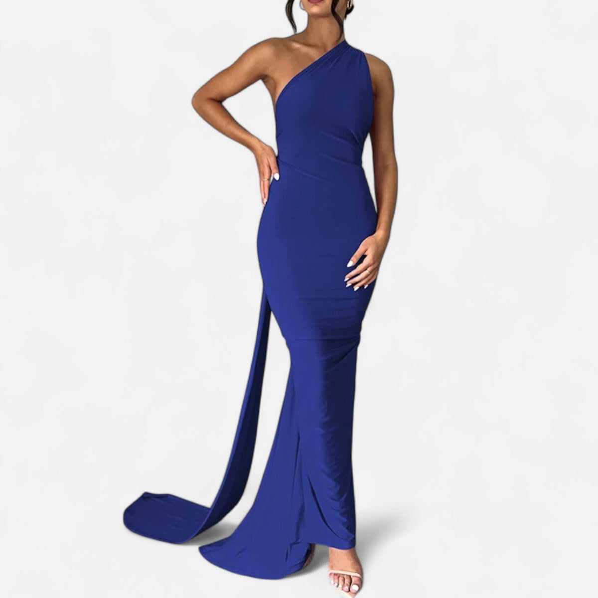 Immacolina | Occasion-Ready Maxi One-Shoulder Shape Dress