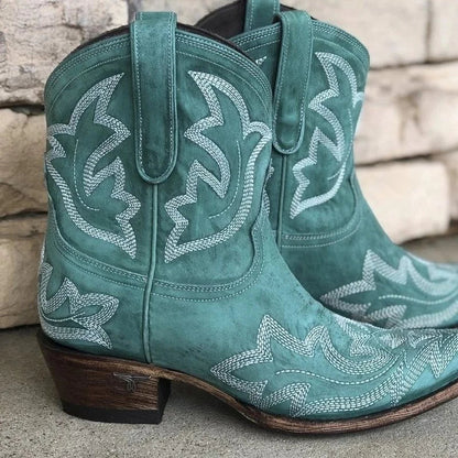 Ceridwen | Cold-Weather Embroidered Western Support Boot