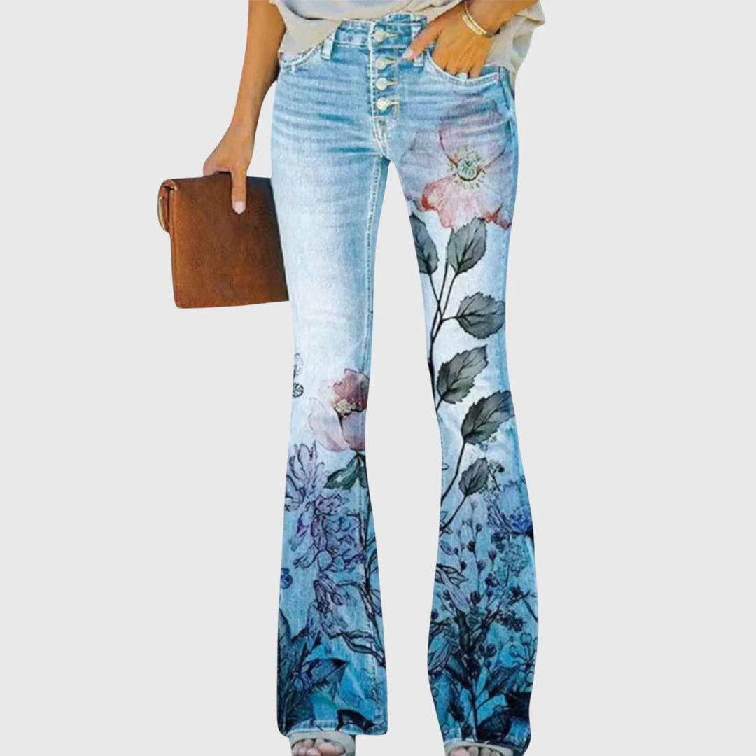 Melisande | All-Day Floral Skinny Fit Jeans