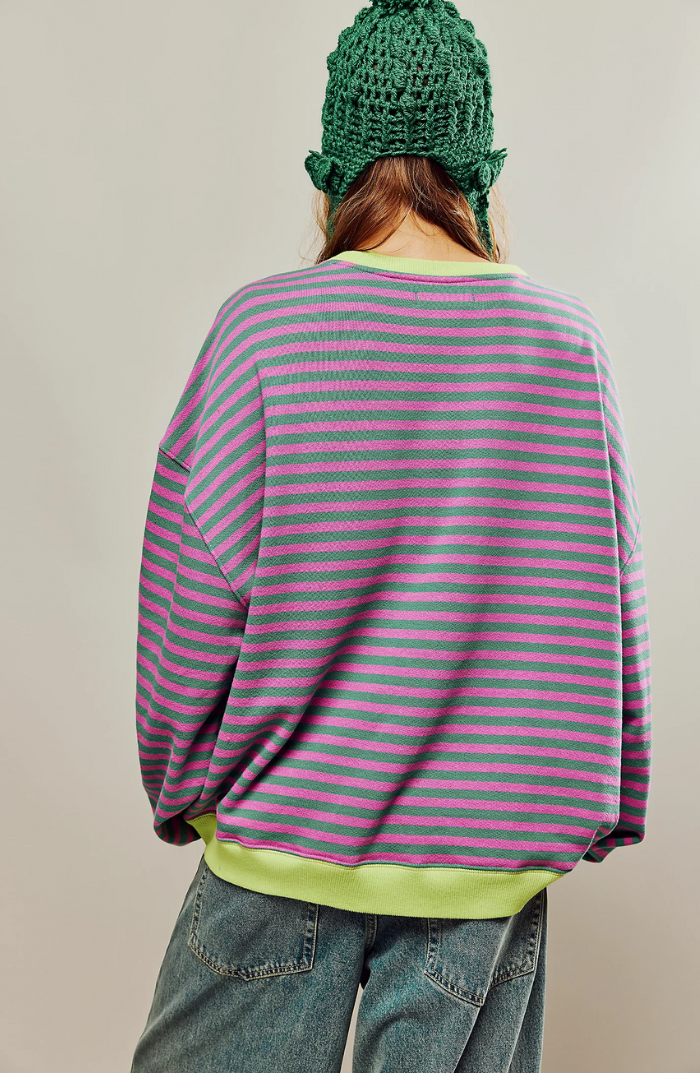 Felicetta | City Striped Crew Warmth Sweater