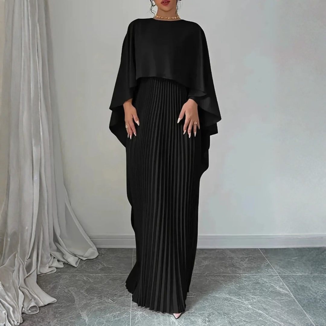 Damarisa | Garden-Party Maxi Pleated Drape Dress