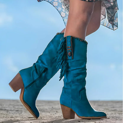 Clementine | Weekend Fringe Chunky-Heel Support Boot
