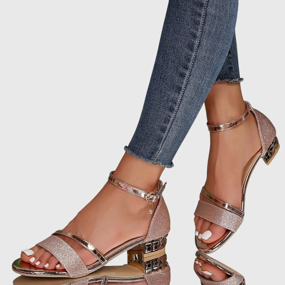 Onestella | Warm-Weather Summer Block-Heel Support Sandal
