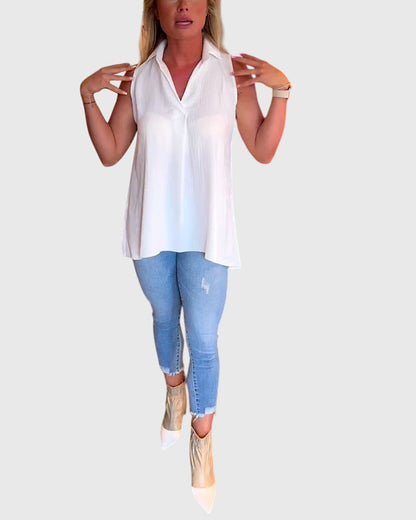 Anisia | Airy Lightweight Sleeveless Style Top