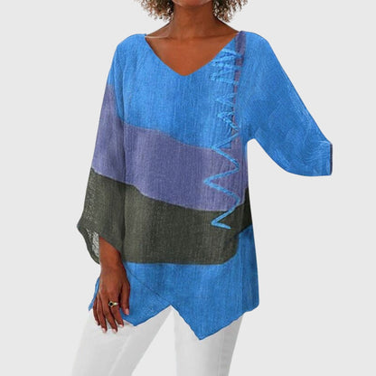 Ampelia | Warm-Weather V-Neck Work Drape Top