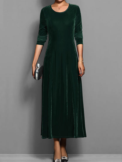 Jolanda | Brunch Velvet A-Line Flair Dress