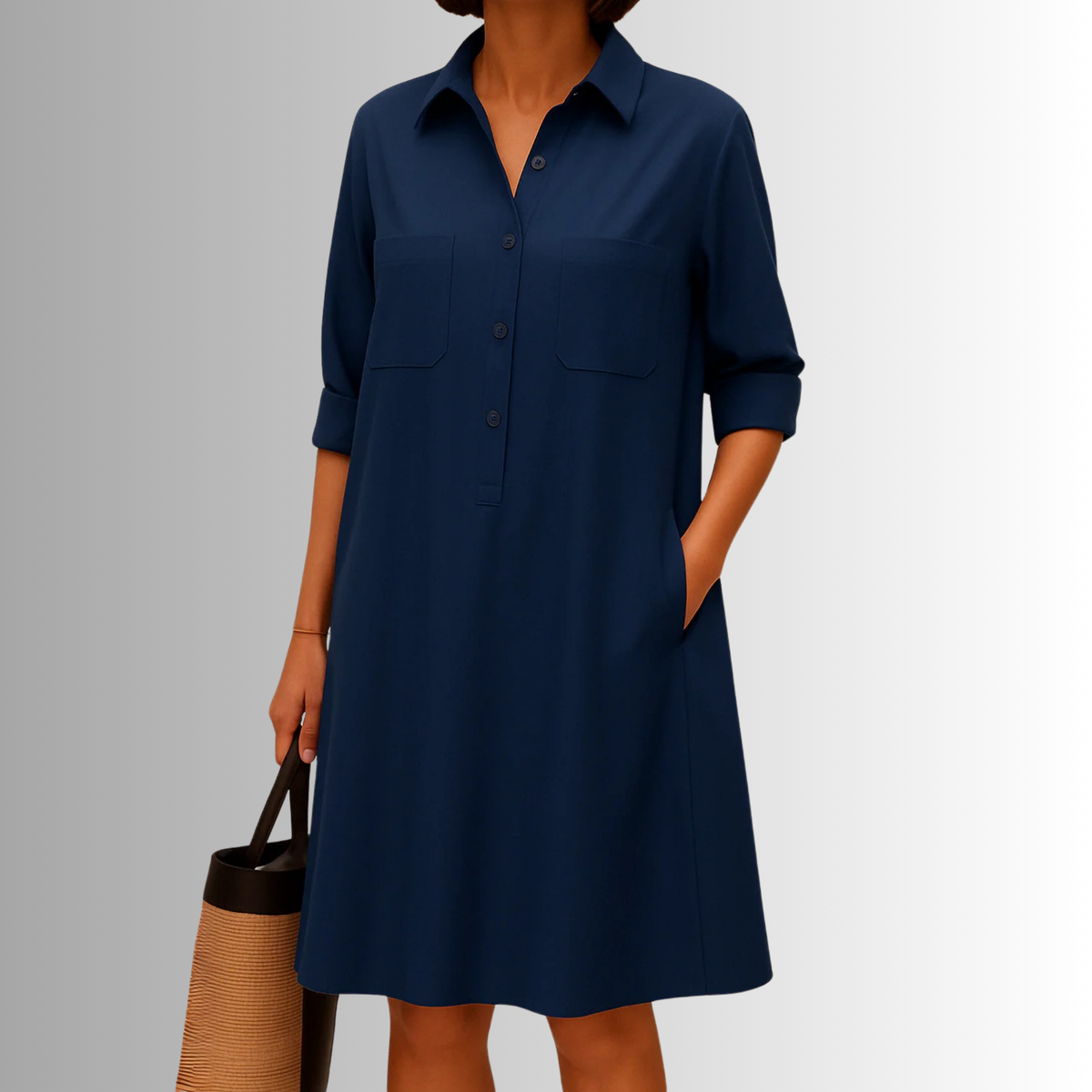 Grazia | Garden-Party Breathable A-Line Flair Dress