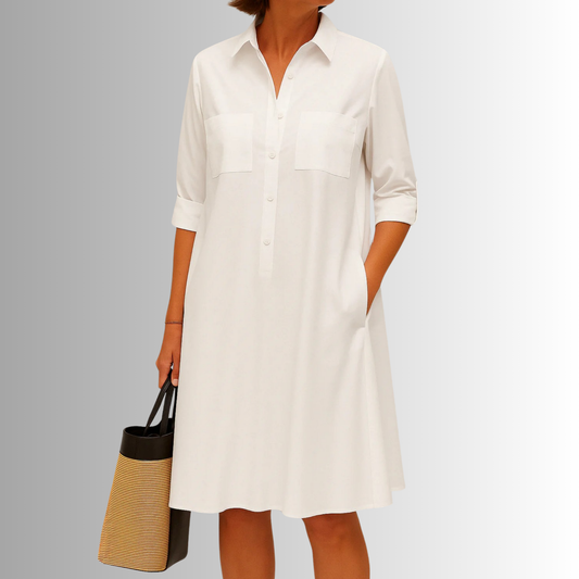 Grazia | Garden-Party Breathable A-Line Flair Dress