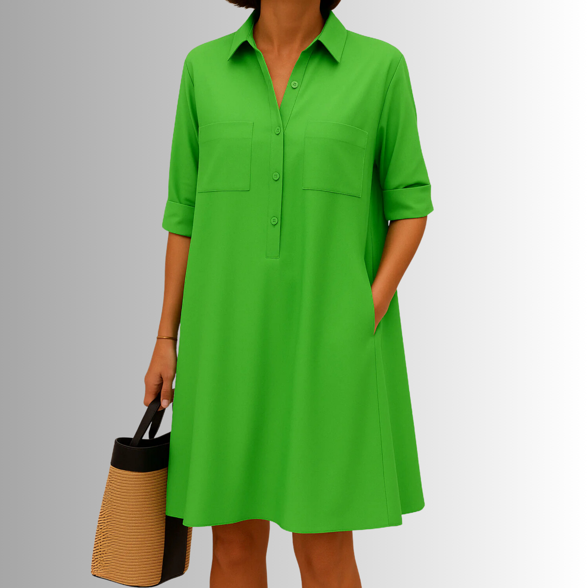 Grazia | Garden-Party Breathable A-Line Flair Dress