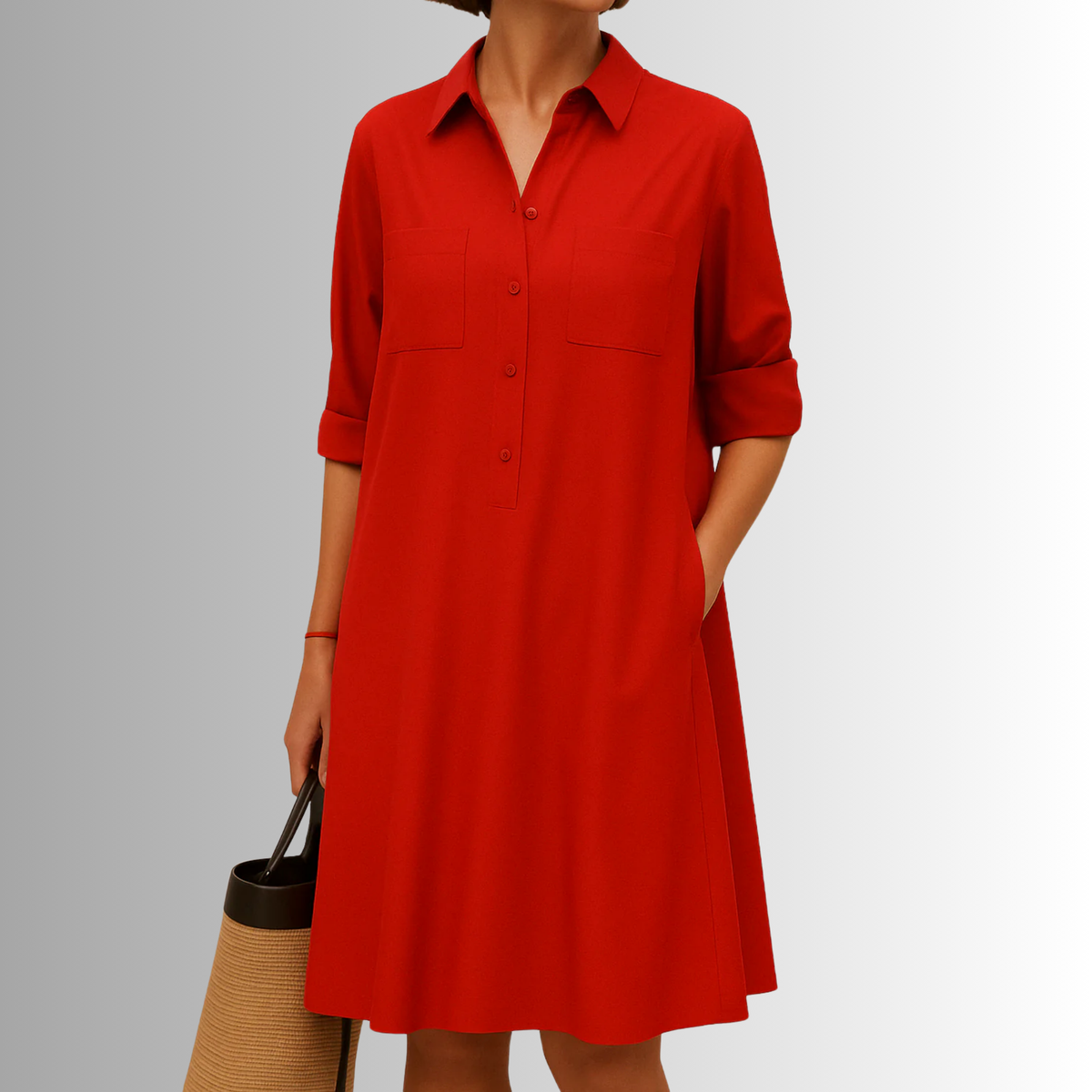 Grazia | Garden-Party Breathable A-Line Flair Dress