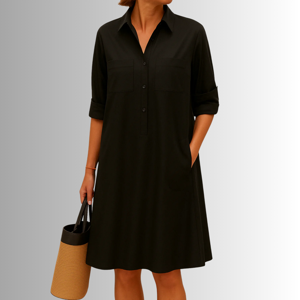 Grazia | Garden-Party Breathable A-Line Flair Dress