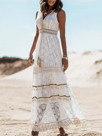 Eusebia | Coastal Boho Print Sensibility Dress