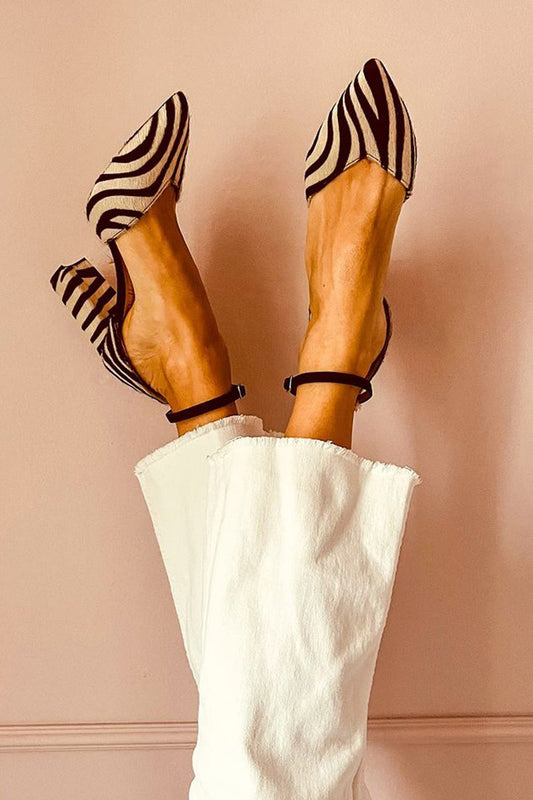 Alberta | Everyday Ankle-Strap Zebra Wearability Sandal
