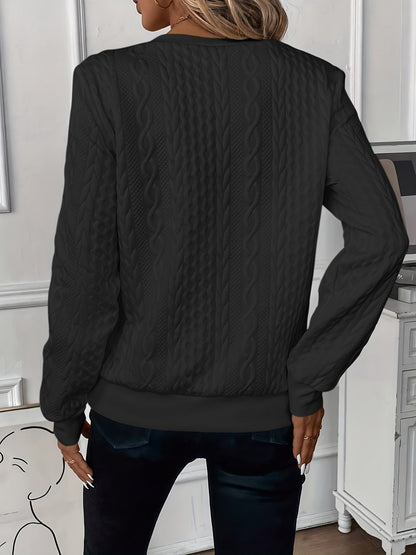 Ariosa | Weekend Knit Zip-Up Softness Sweater