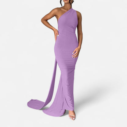 Immacolina | Occasion-Ready Maxi One-Shoulder Shape Dress