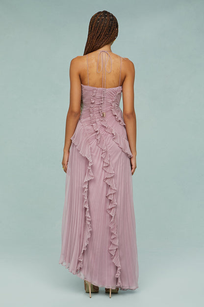 Bonagiunta | Getaway Halterneck Pleated Piece Dress