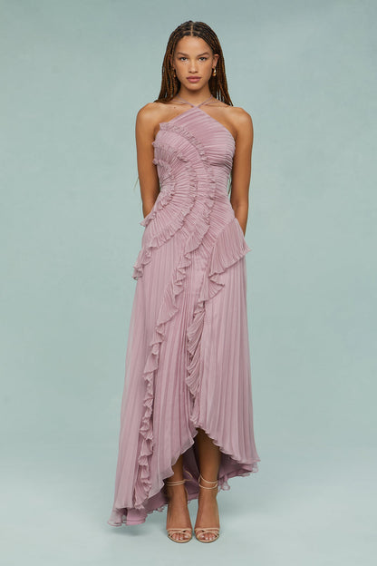 Bonagiunta | Getaway Halterneck Pleated Piece Dress