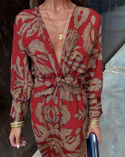 Zara | Sun-Soaked Wrap Maxi Detailing Dress
