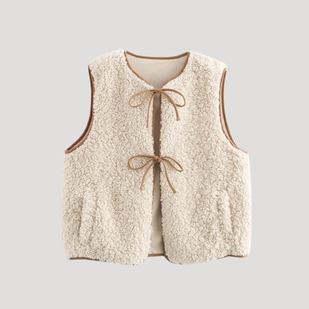 Zaccaria | Layering Warm-Weather Tie-Front Warmth Vest