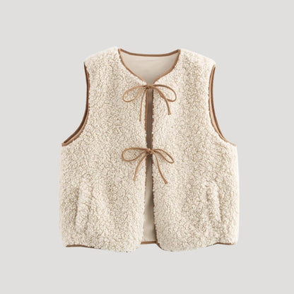 Zaccaria | Layering Warm-Weather Tie-Front Warmth Vest