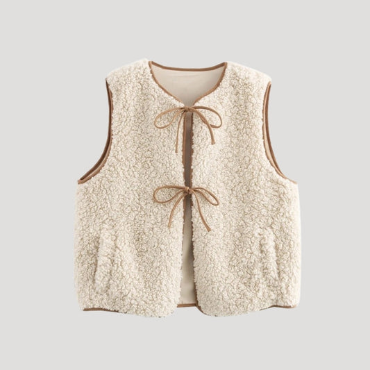 Zaccaria | Layering Warm-Weather Tie-Front Warmth Vest