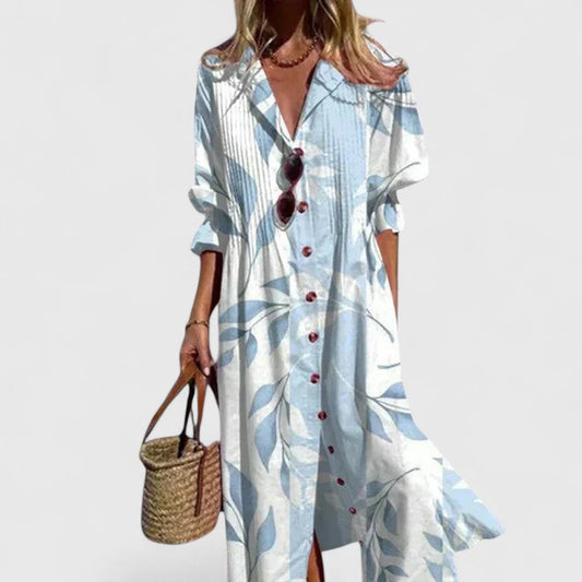 Calantha | Brunch Floral Midi Fit Dress