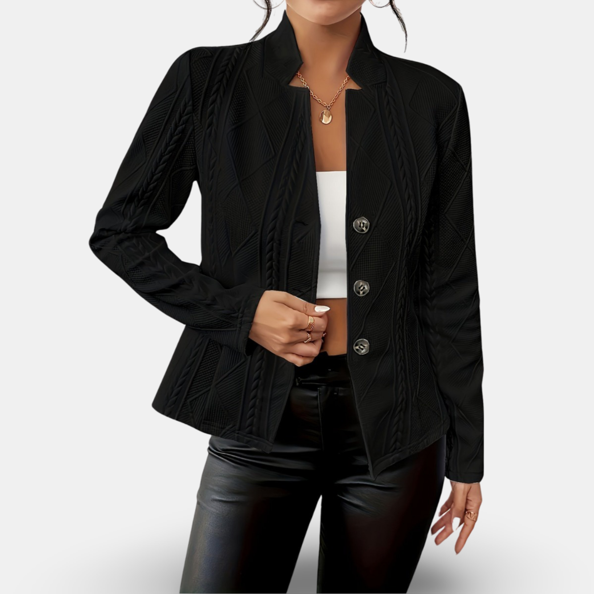 Chloe | Transitional Lightweight Buttoned Fit Jacket