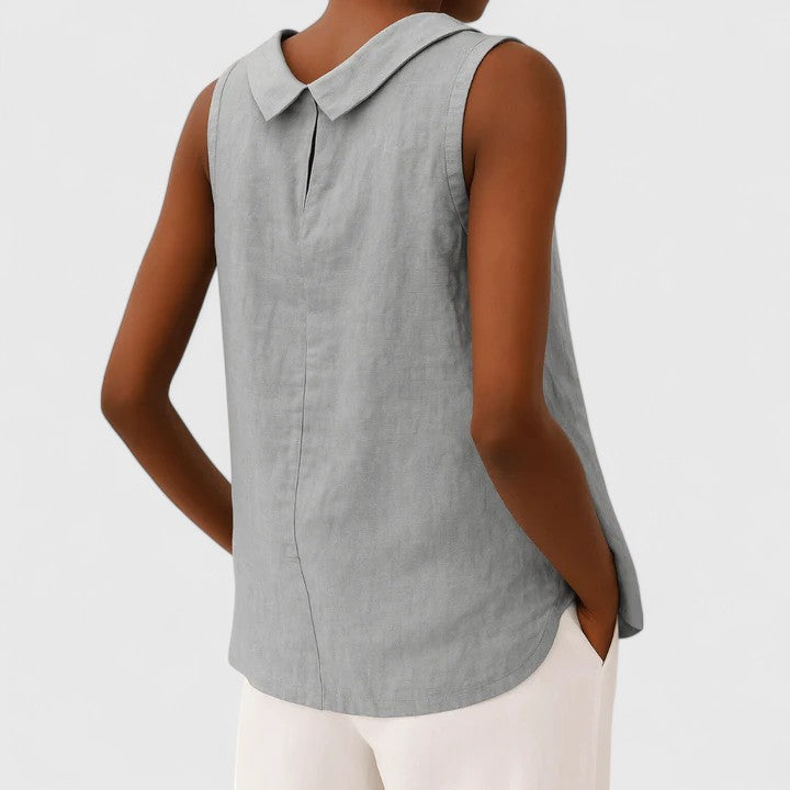 Alesia | Everyday Lightweight Sleeveless Silhouette Top
