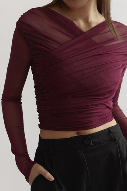 Speranzina | Office-Ready Ruched Figure-Defining Comfort Top