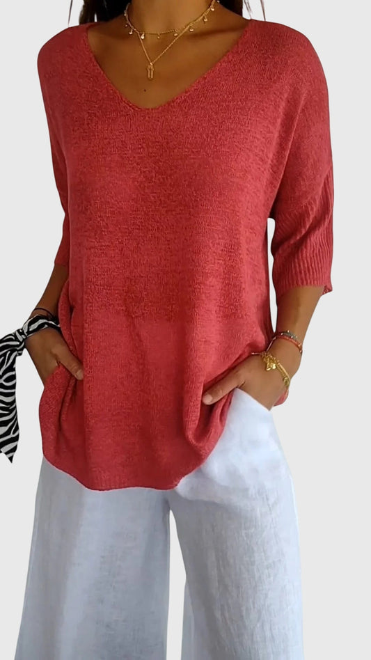Alitta | Desk-to-Dinner Breathable Knit Silhouette Top