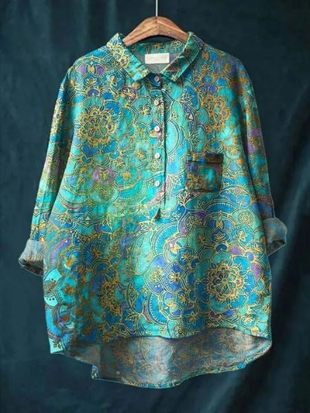 Paulette | Feminine Floral romantic Finish Blouse