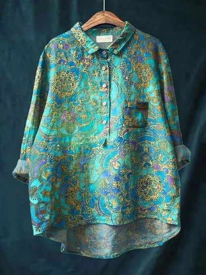 Paulette | Feminine Floral romantic Finish Blouse