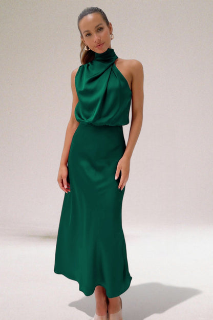 Fausta | Wardrobe-Staple Halter Wedding Sensibility Dress