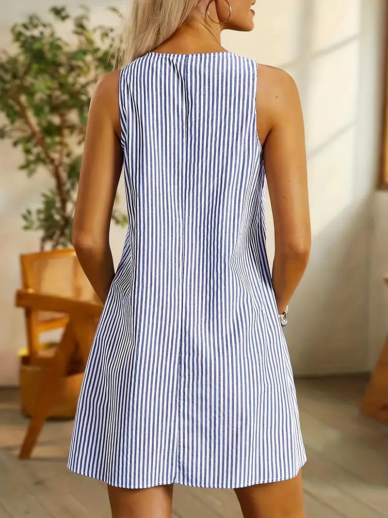 Enrichetta | Weekend Breathable Striped Sensibility Dress
