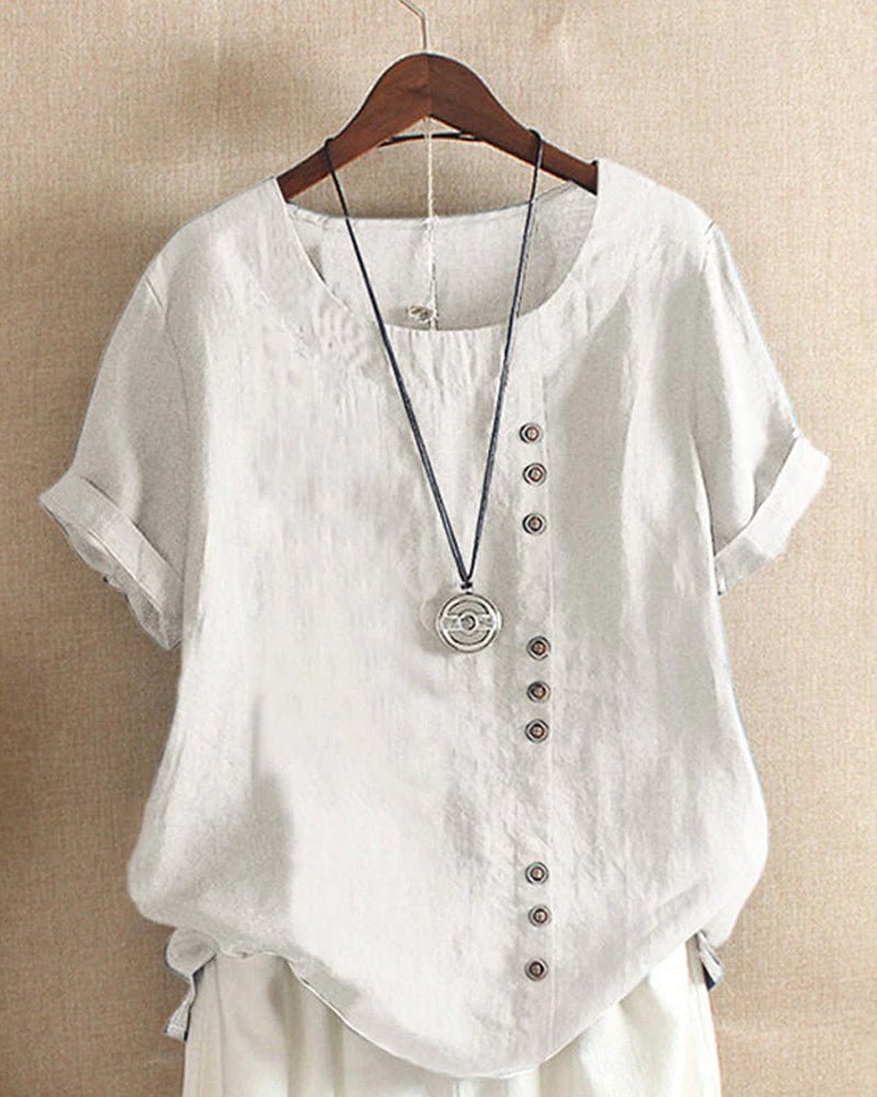 Angiolina | Layering Summer Button Design Blouse