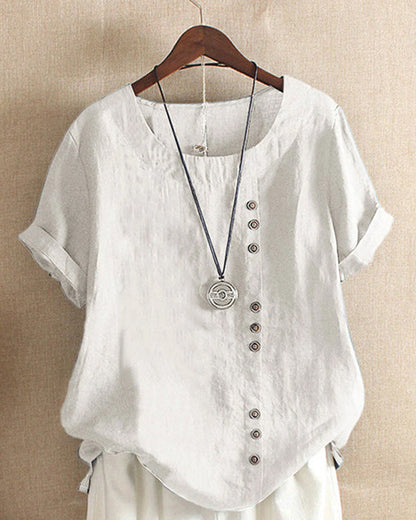 Bertilla | Everyday Short Sleeve Fit Blouse